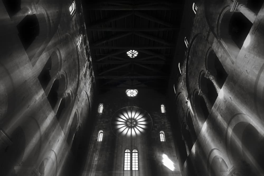 Sacred Light Arches by Hans-Wolfgang Hawerkamp — canvas wall art