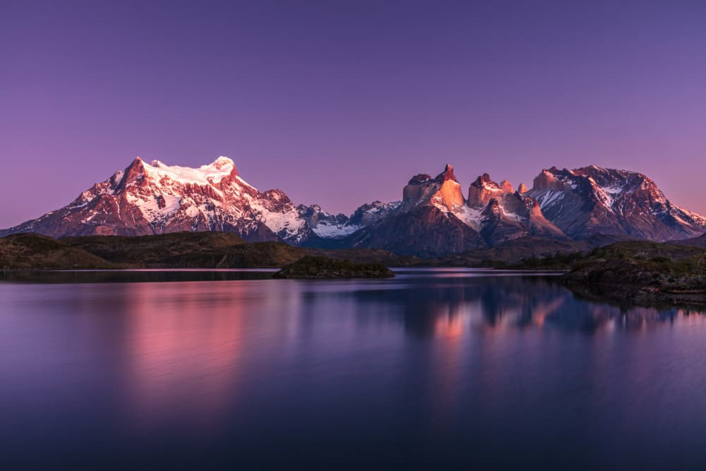 Purple Mountain Reflections by Mark Strom — canvas wall art