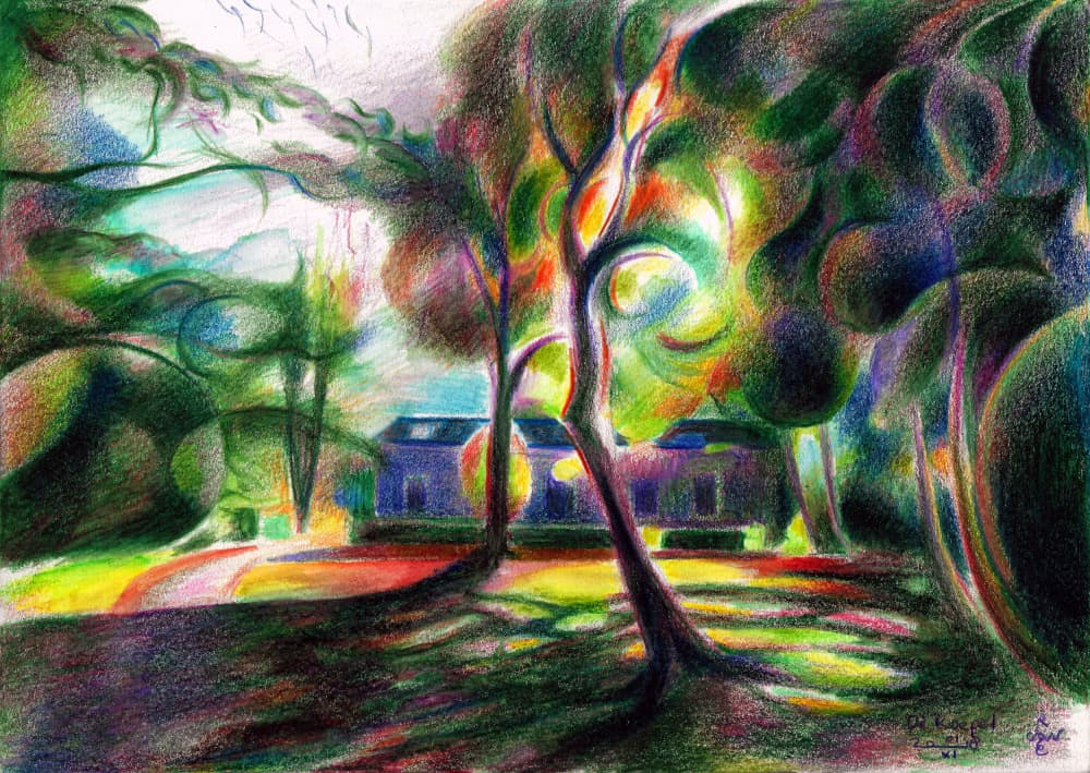 Vibrant Dream Garden by Corné Akkers — canvas wall art