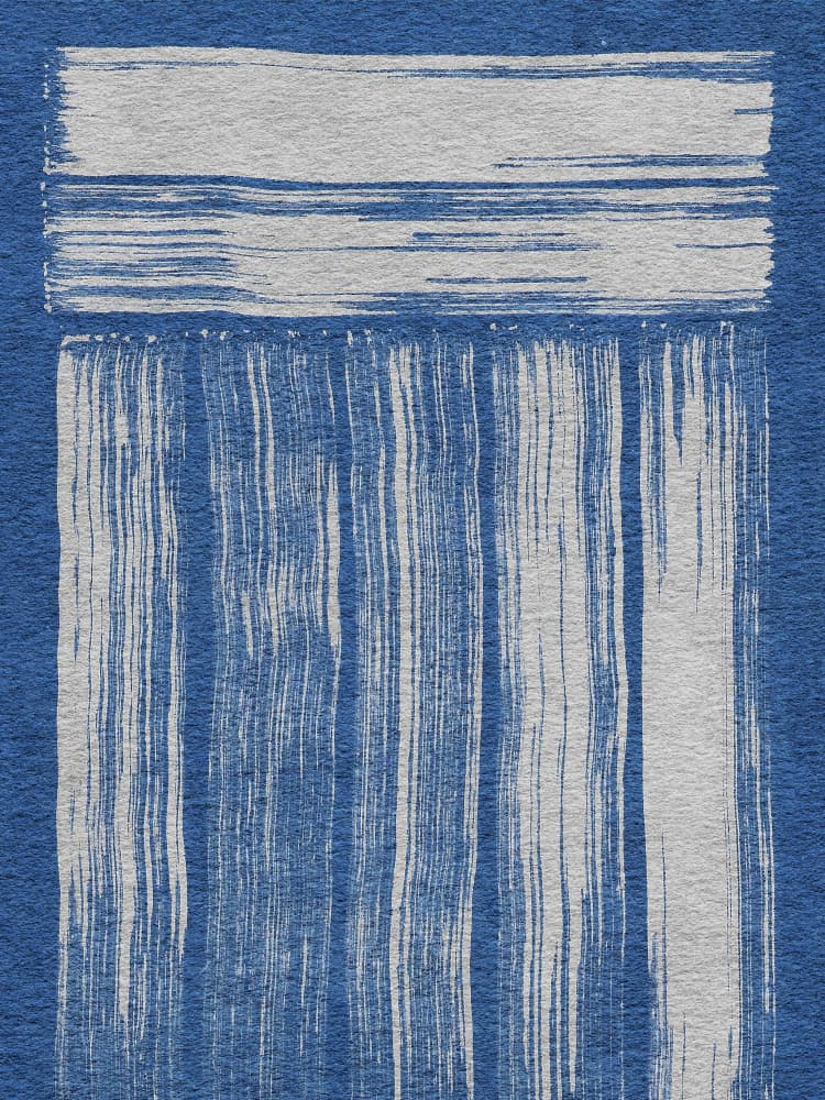Flowing Indigo Abstract by Santhosh ch — canvas wall art