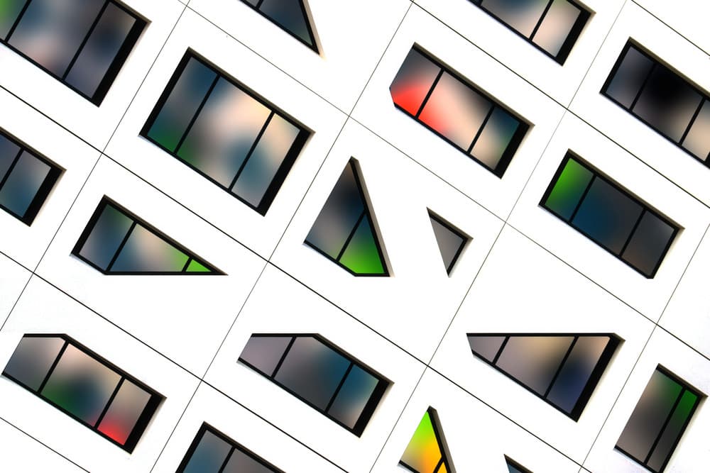 Geometric Window Reflections by Hans-Wolfgang Hawerkamp — canvas wall art