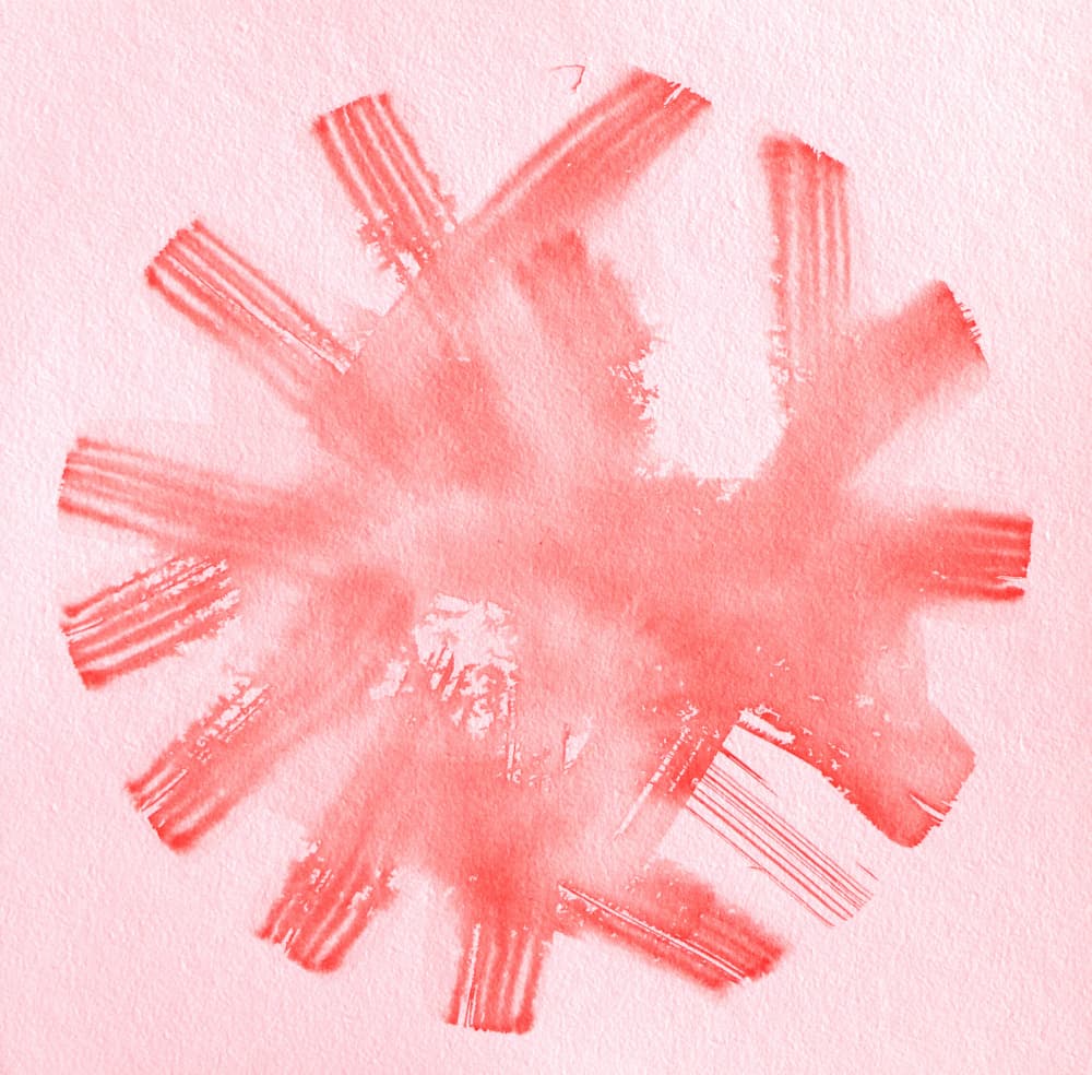 Red Watercolor Burst by Santhosh ch — canvas wall art