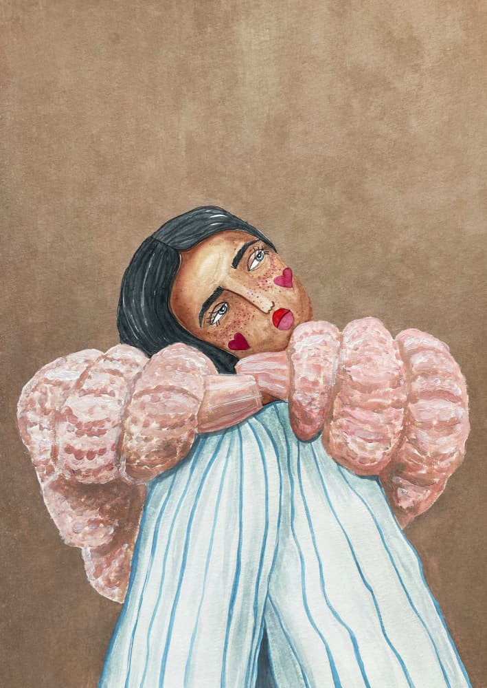 Dreaming girl by Raissa Oltmanns — canvas wall art
