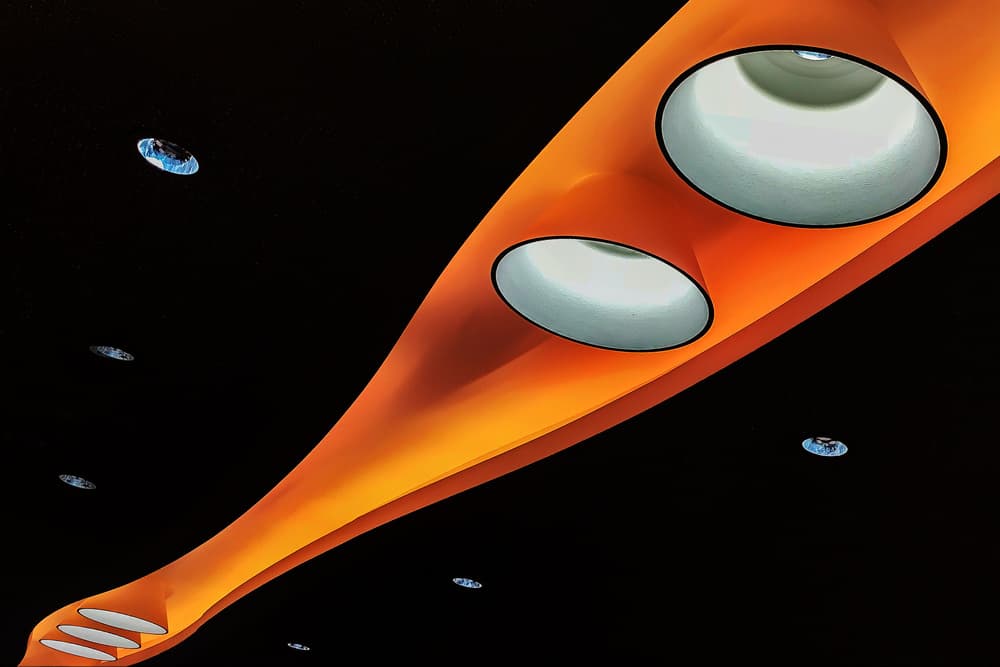 Futuristic Orange Lighting by Lus Joosten — canvas wall art