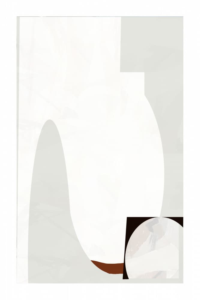 Serene Abstract Curves by cartissi — canvas wall art