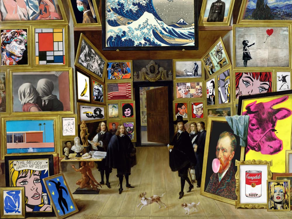 Modern Art Gallery by Dikhotomy — canvas wall art