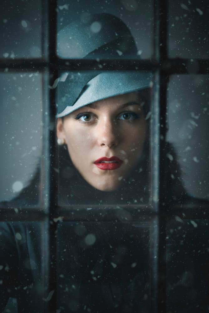 Vintage Woman by Window by Ildiko Neer — canvas wall art