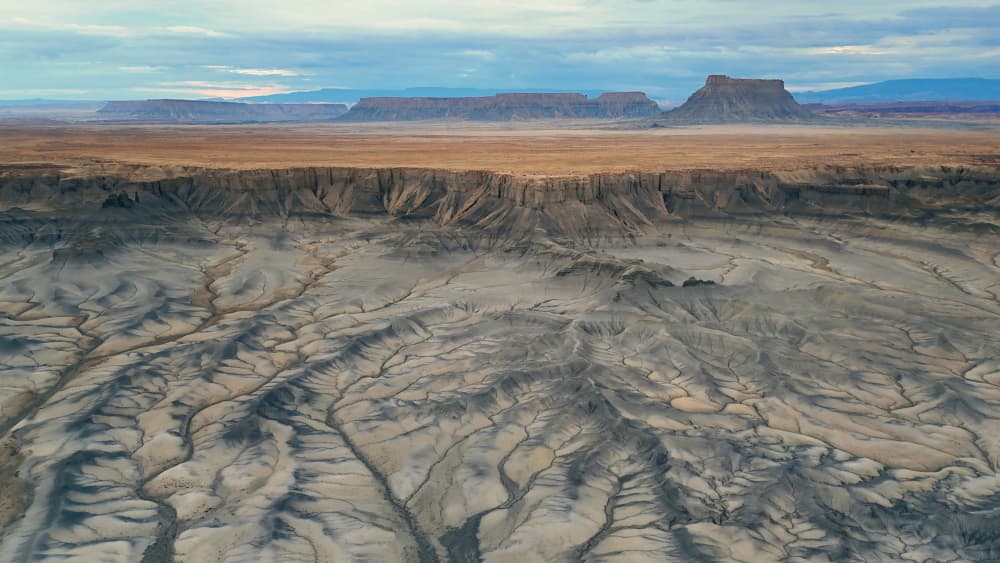 Vast Badlands Landscape by Linda Lu — canvas wall art
