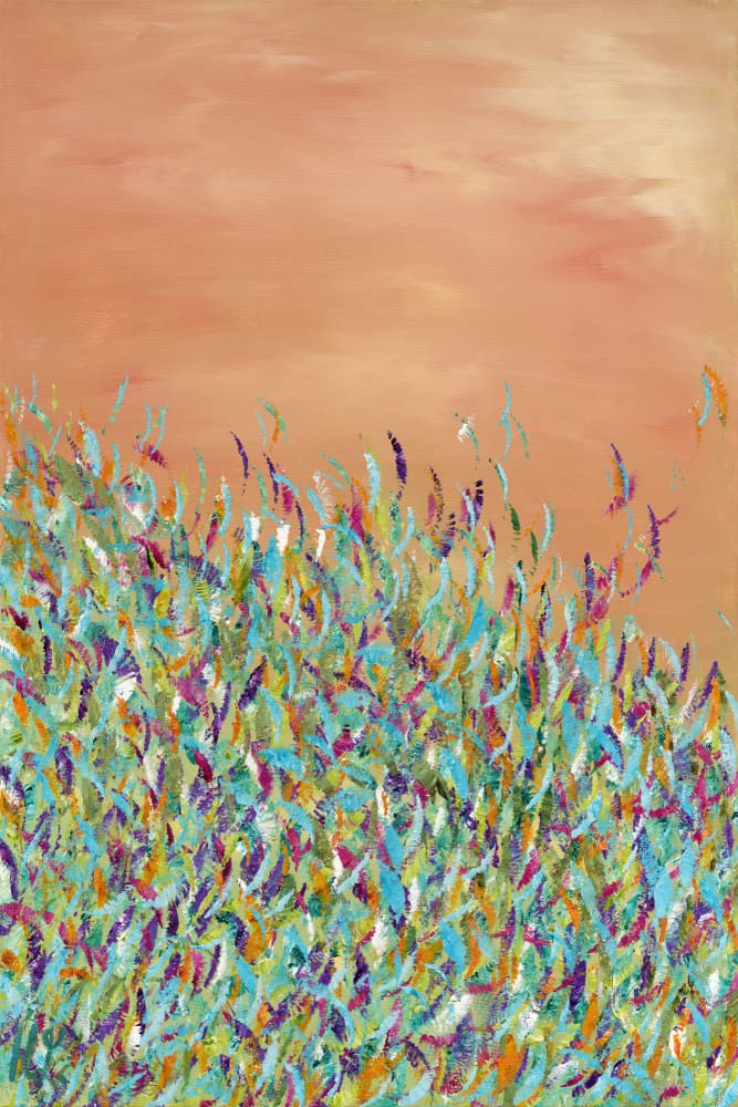 Vibrant Meadow Sway by Helen Joynson — canvas wall art