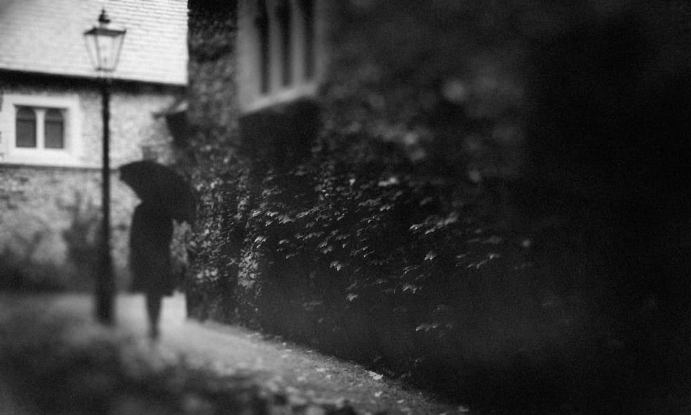 Mysterious Rainy Street by Teruhiko Tsuchida — canvas wall art