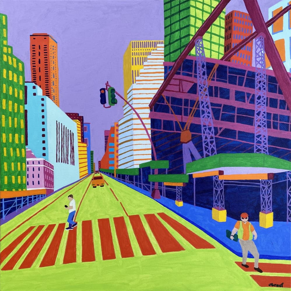 47th and Madison by Sue Graef — canvas wall art