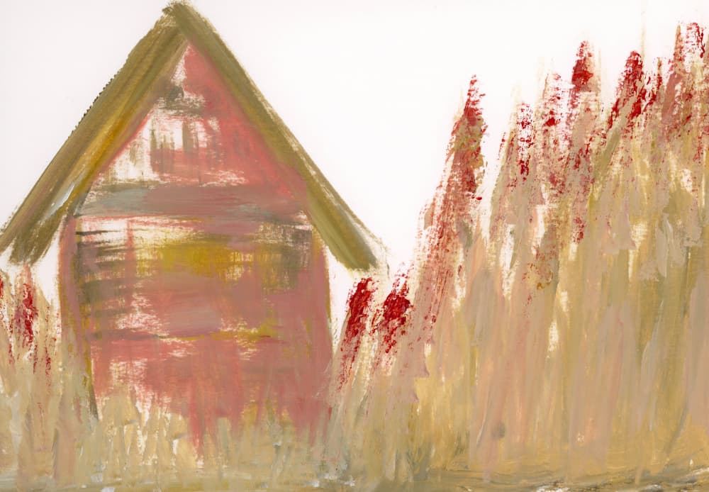 Painted Rustic Shed by Breanna Megan Studio — canvas wall art