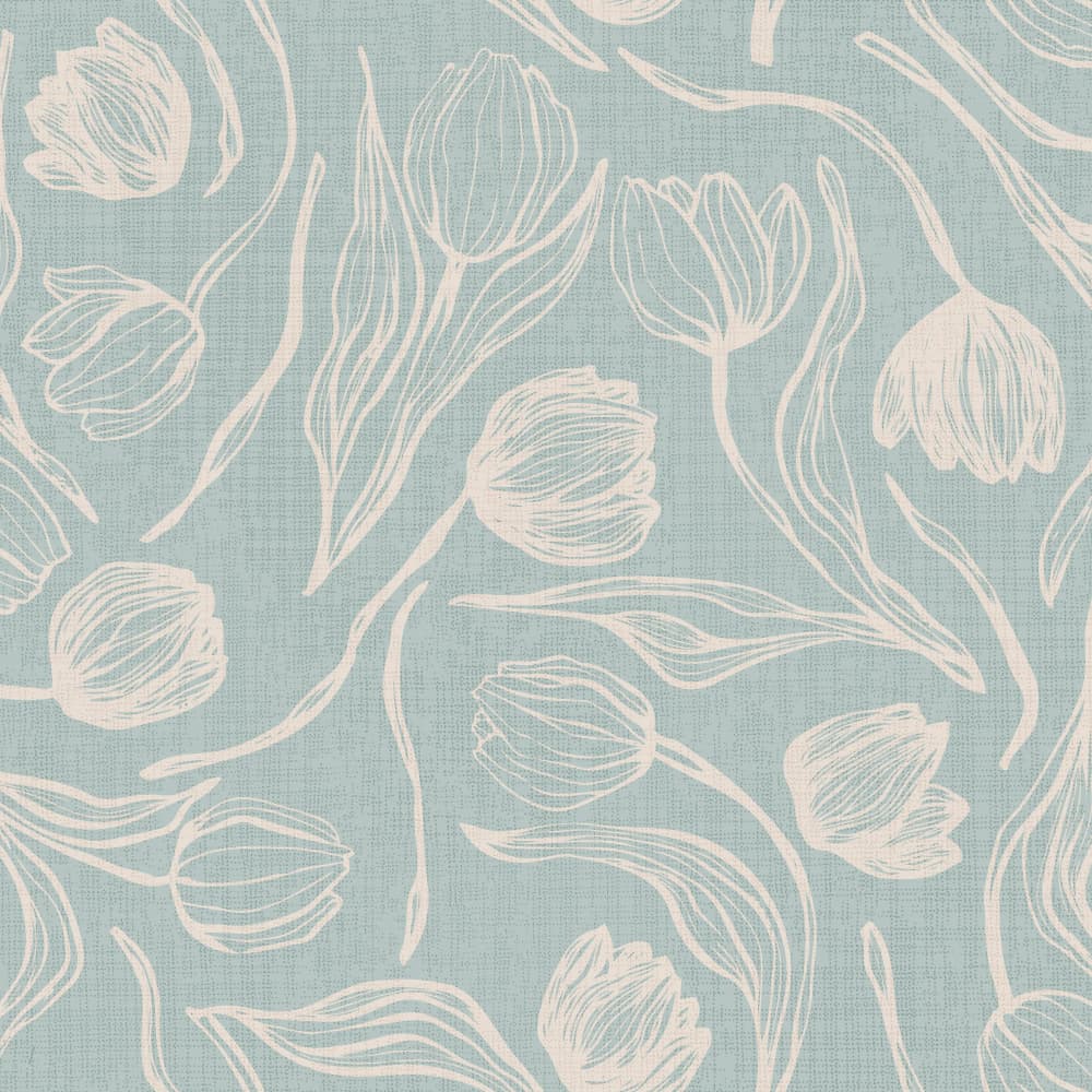 Elegant Tulip Pattern by Alexandra Weise — canvas wall art