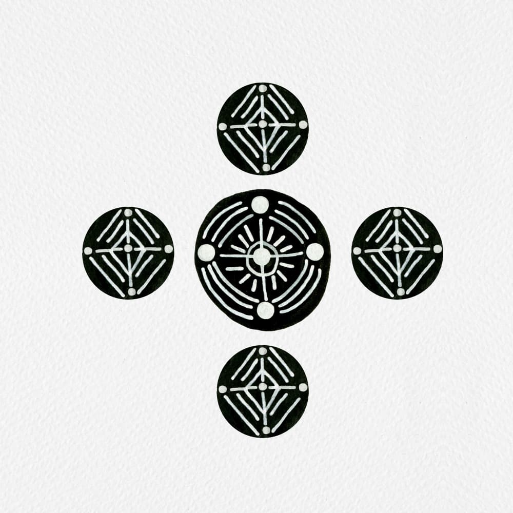 Sacred Geometric Symbols by Michele Channell — canvas wall art