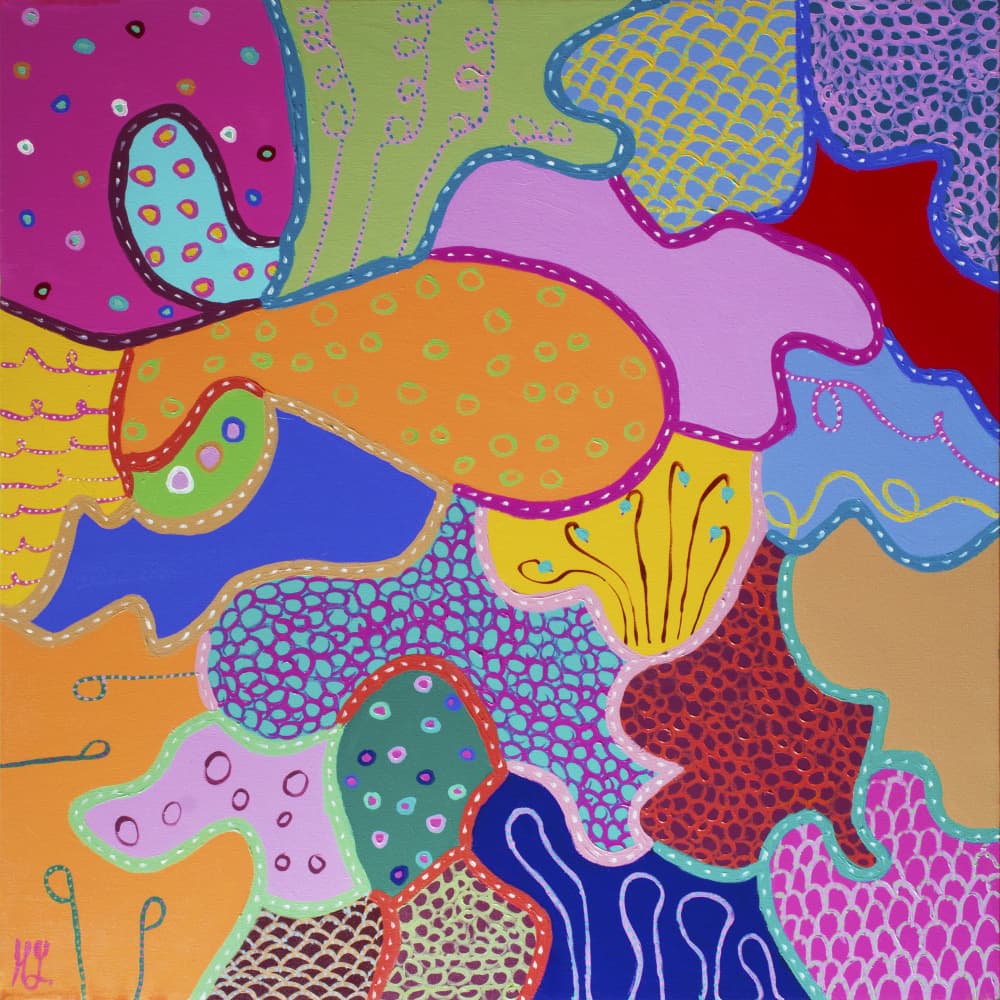 Colours of Another World by Helen Joynson — canvas wall art