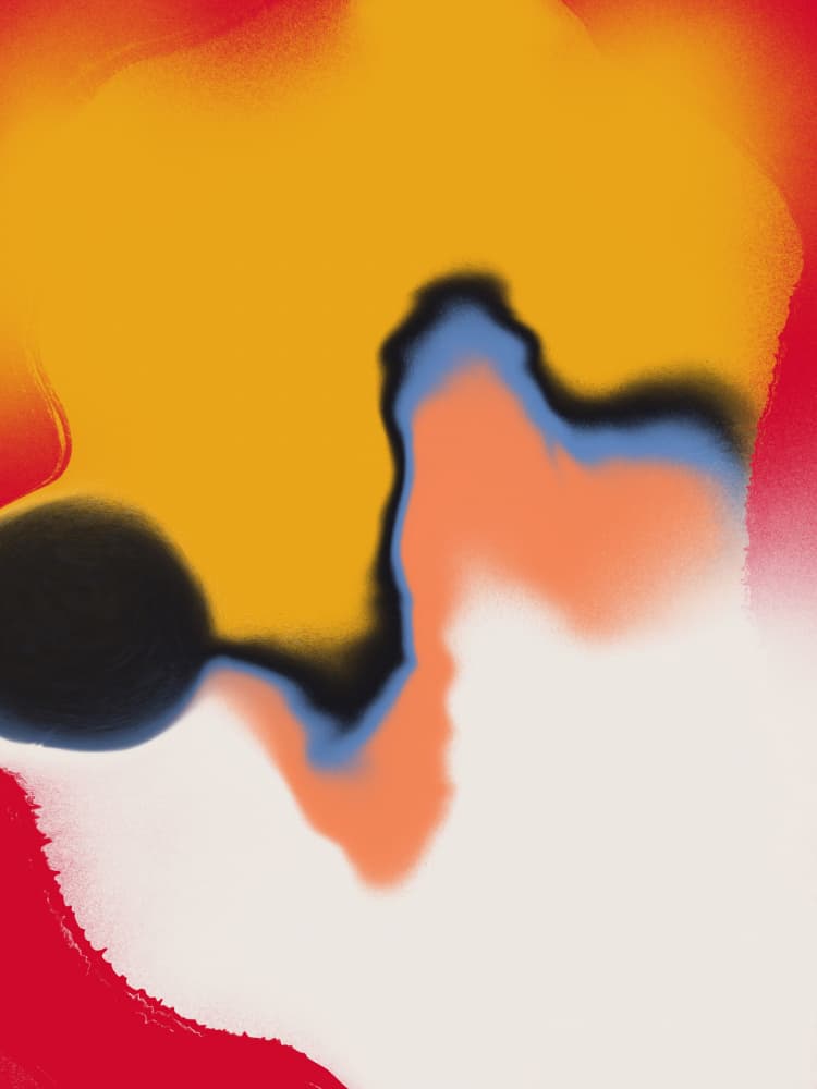 Abstract Color Flow by Little Dean — canvas wall art