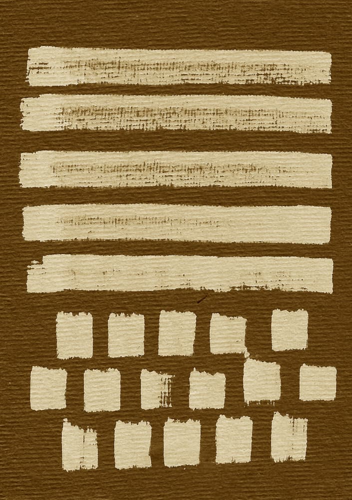 Minimalist Brown Strokes by Santhosh ch — canvas wall art