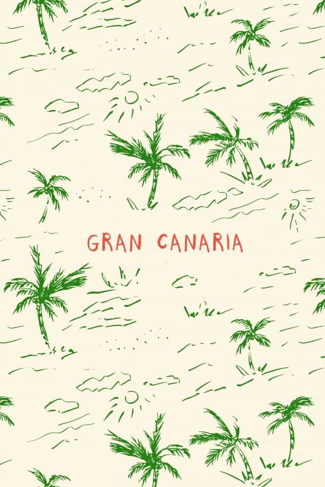 Gran Canaria Palm Paradise by Treechild — canvas wall art