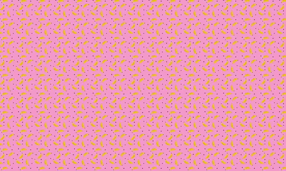 Pink Bananas and Sprinkles by Gwendoline Lefeuvre — canvas wall art