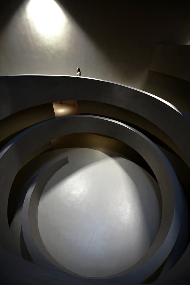 Modern Spiral Architecture by Jorge Pimenta — canvas wall art