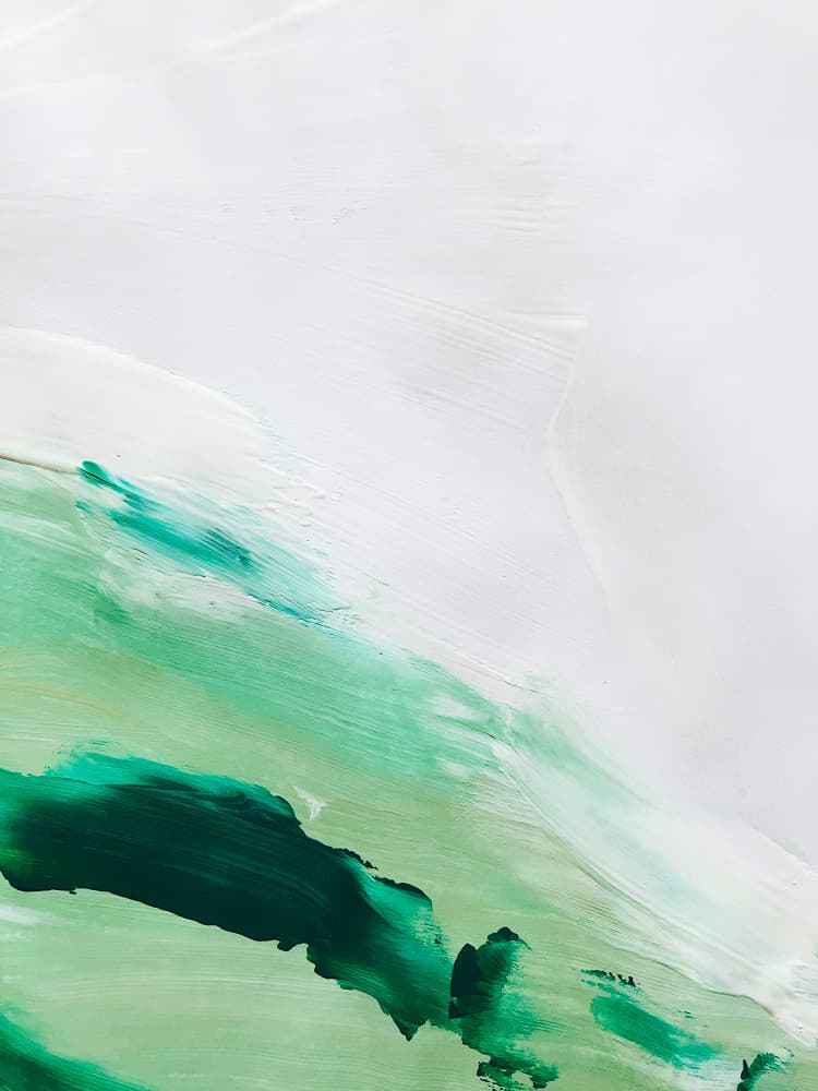 Green Flow Abstract by Ejaaz Haniff — canvas wall art