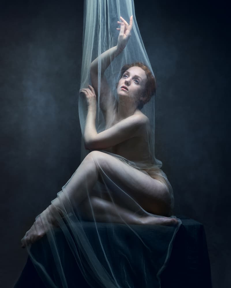 Ethereal Draped Woman by Catherine Wang — canvas wall art
