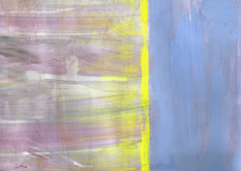 Gentle Blue Yellow Abstract by Annick — canvas wall art