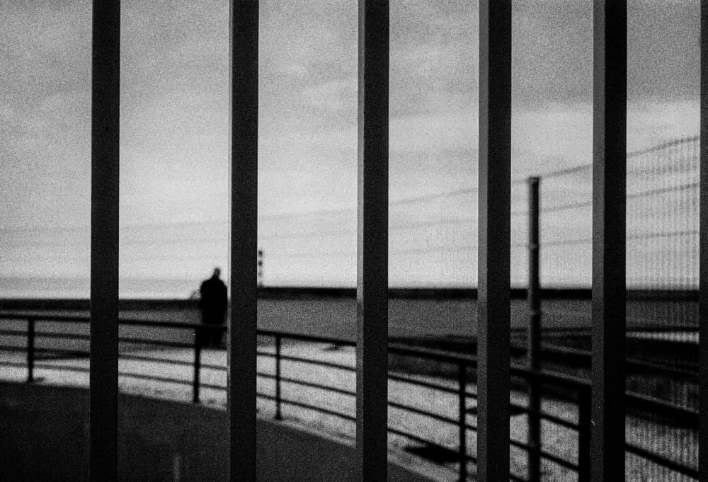 Solitary Man Sea View by Paulo Abrantes — canvas wall art