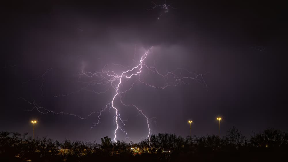 Dramatic Lightning Strike by Phillip Chang — canvas wall art