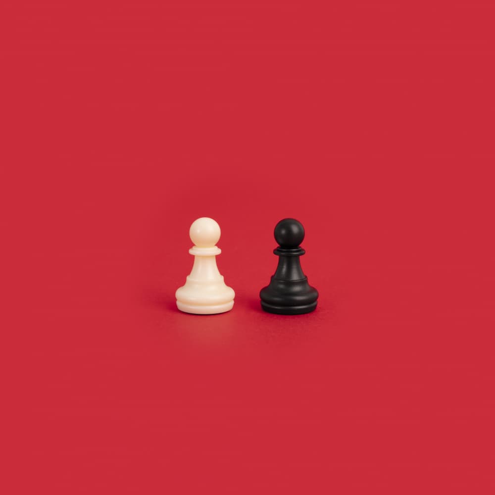 Strategic Chess Pawns by Julia Ramiro — canvas wall art