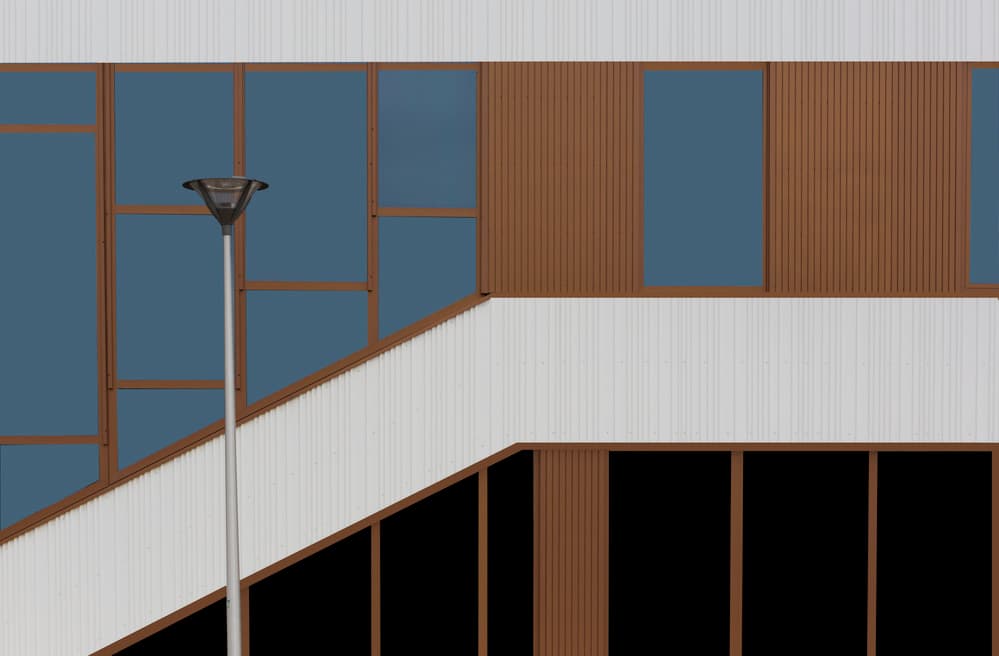 Modern Building Geometry by Jan Niezen — canvas wall art