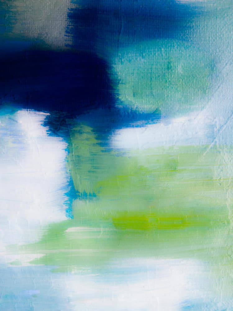 Vibrant Ocean Abstract by Ejaaz Haniff — canvas wall art