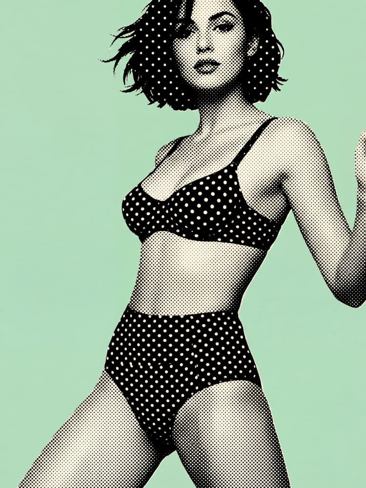 Pop Art Pin Up by Andreas Magnusson — canvas wall art