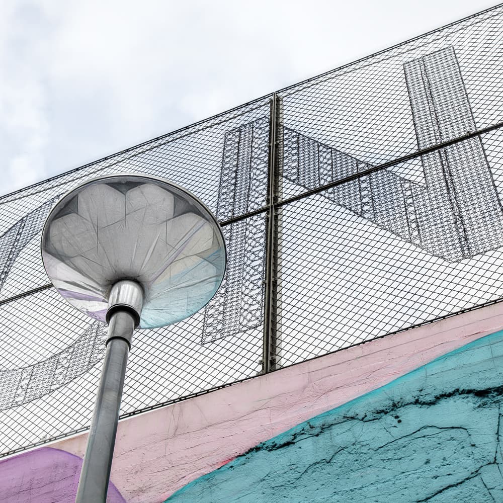 Urban Lamp Pastel Wall by Gilbert Claes — canvas wall art