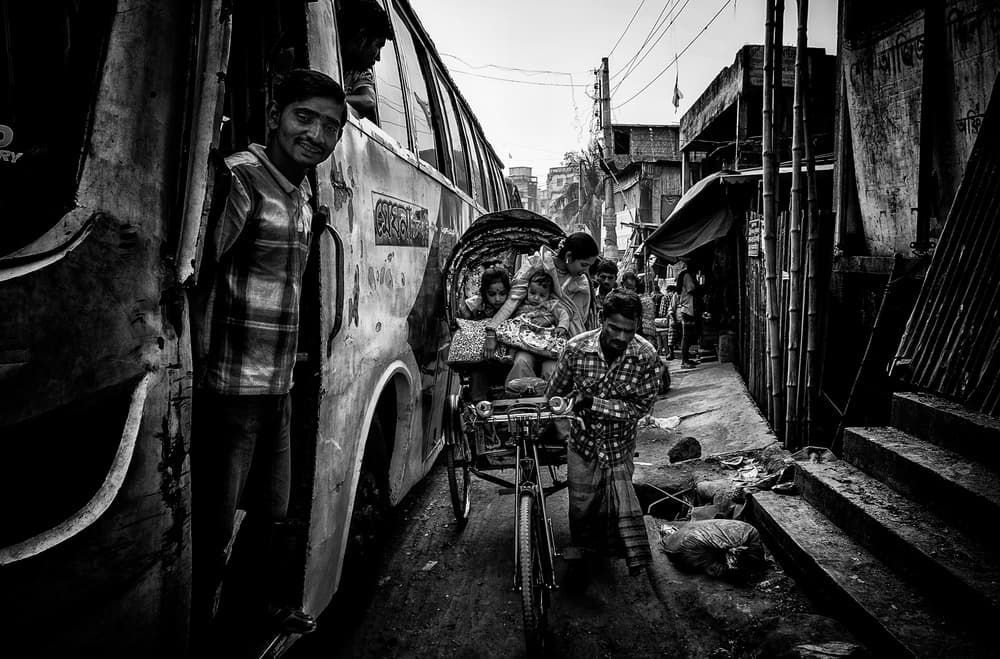 Street Life Smiles by Joxe Inazio Kuesta Garmendia — canvas wall art
