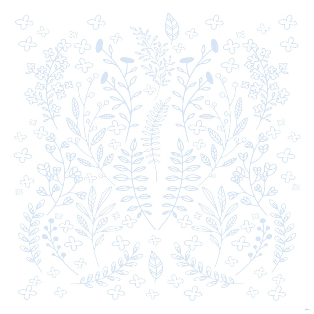 Delicate Blue Botanicals by Sue Skellern — canvas wall art