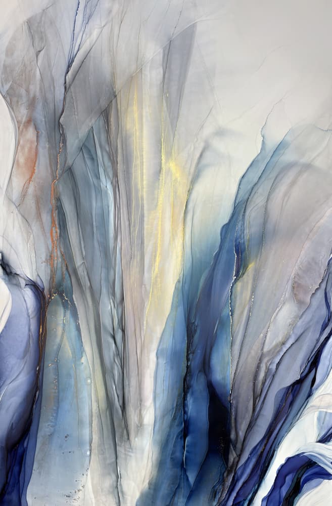 Serene Fluid Motion by Alevtina Shelest — canvas wall art