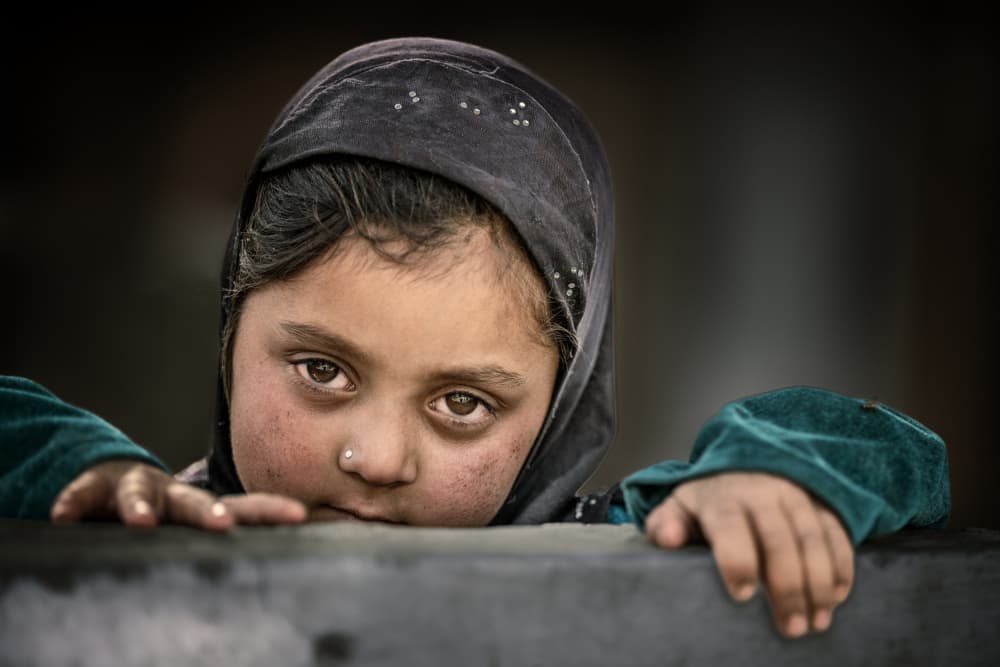 Innocent Girl Portrait by Trevor Cole — canvas wall art