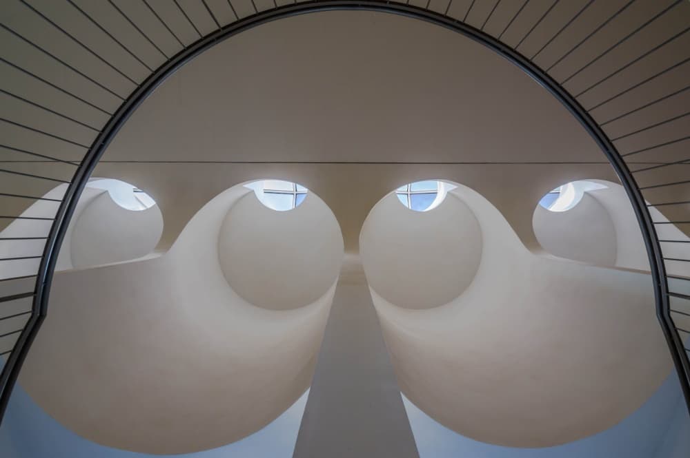 Soaring White Architecture by Joshua Raif — canvas wall art
