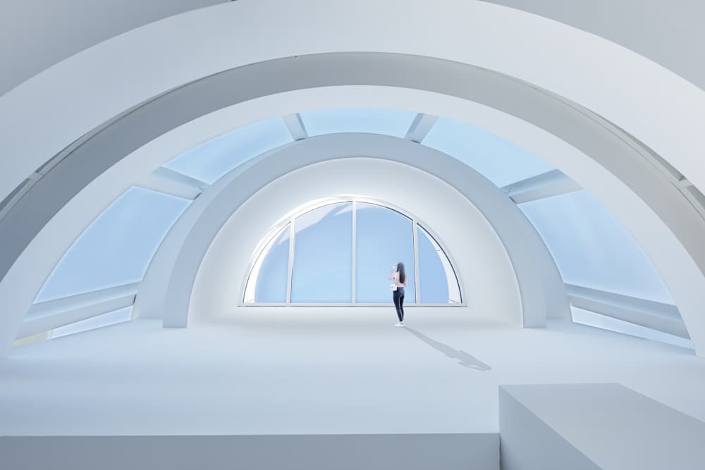 Serene Arched Outlook by fotomarion — canvas wall art