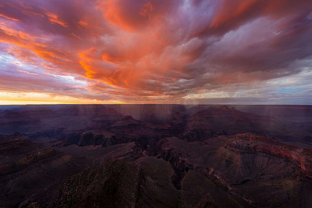 Dramatic Canyon Sunset by James Cai — canvas wall art