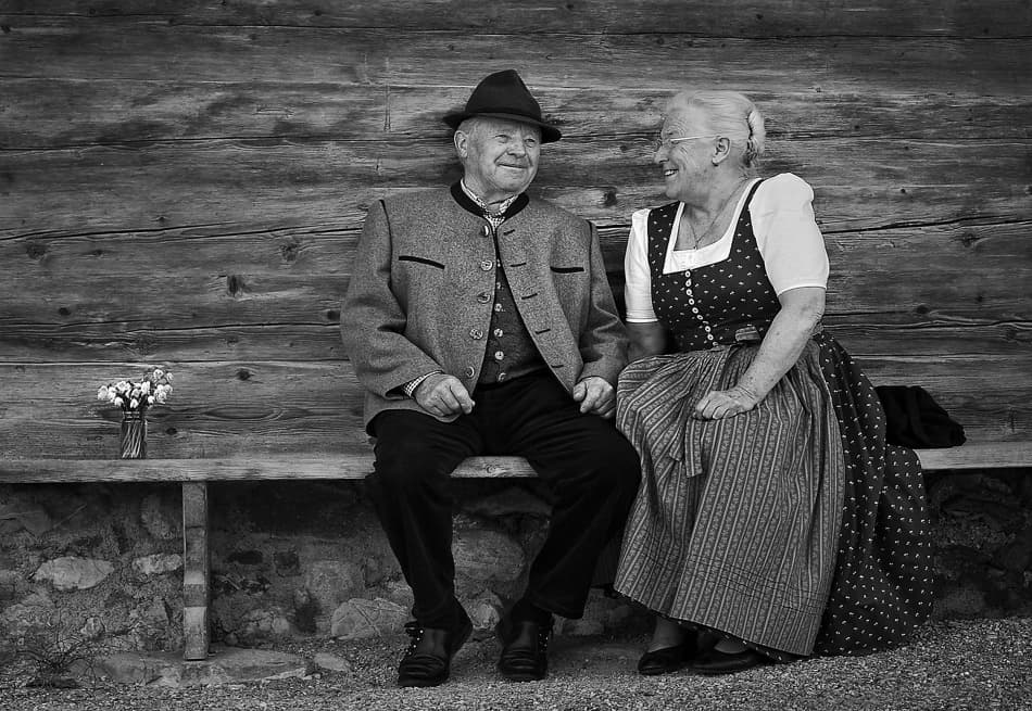 Happy Traditional Couple by Christoph Hessel — canvas wall art