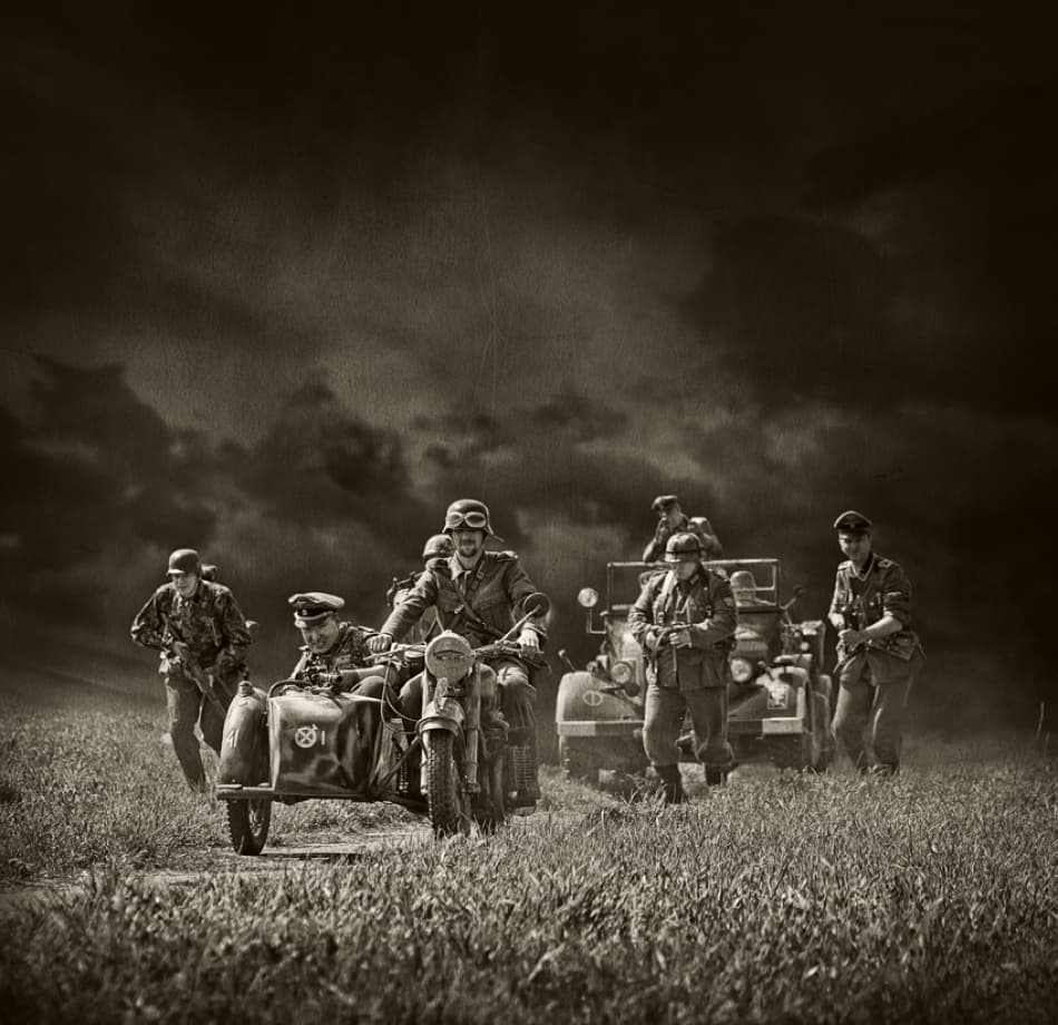 Wartime Convoy by Dmitry Frizel — canvas wall art