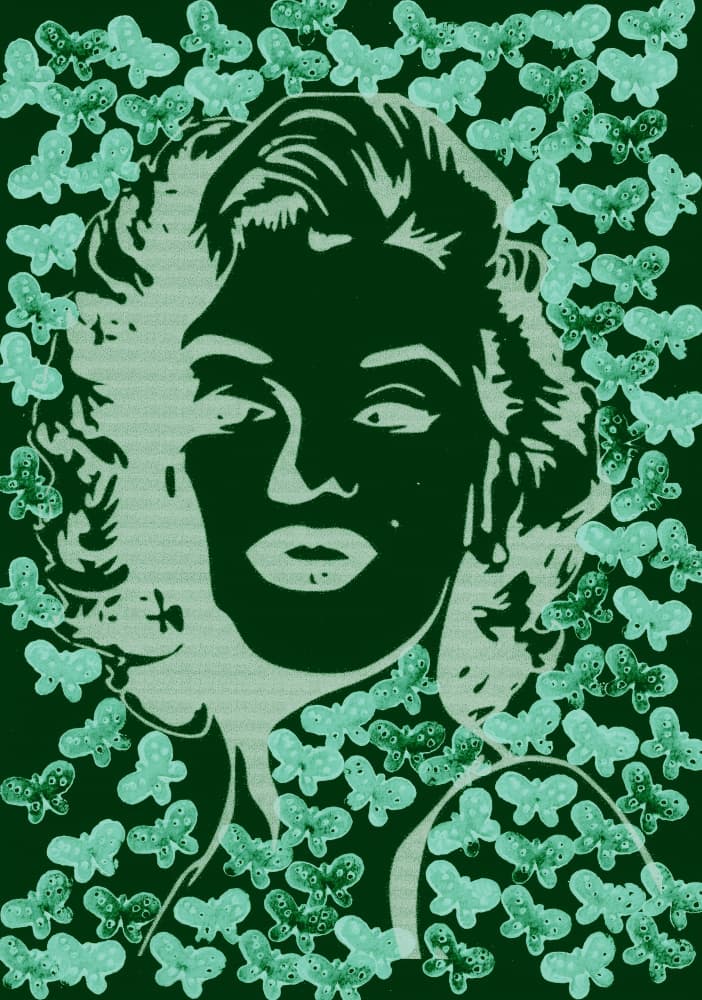 Iconic Woman Butterflies by Santhosh ch — canvas wall art