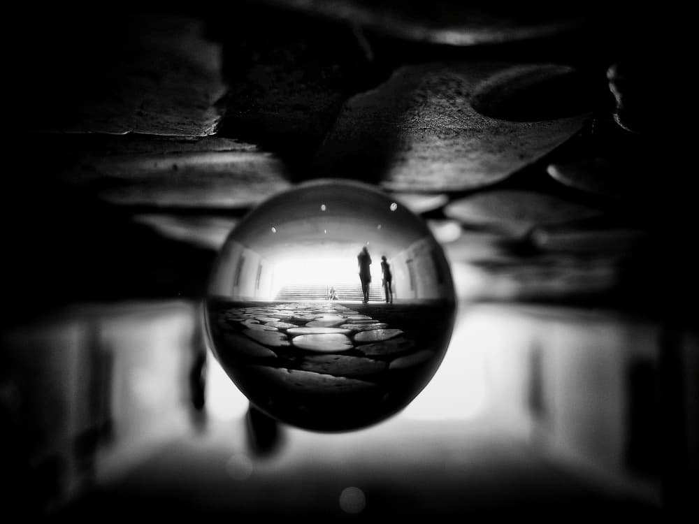 Crystal Ball Reflection by Mirela Momanu — canvas wall art