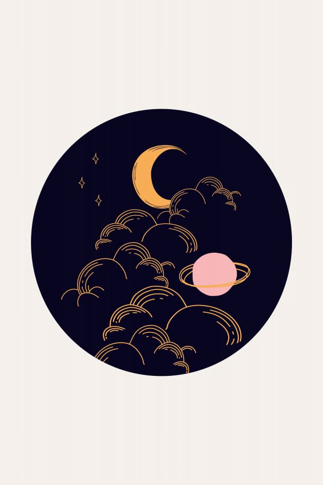 Celestial Night Dream by Talitha McQueen — canvas wall art