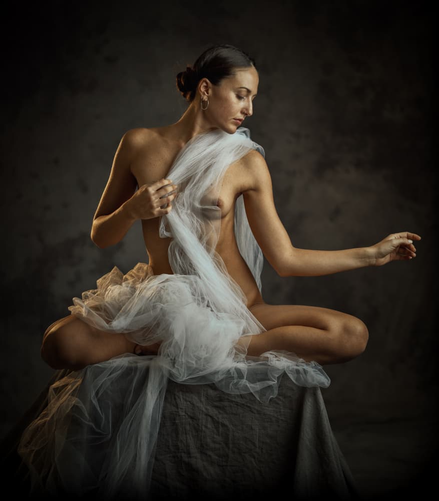Ethereal Nude Pose by Franky De Meyer — canvas wall art
