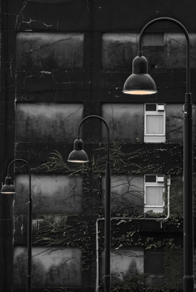 Urban Lamp Glow by Akira Nagase — canvas wall art