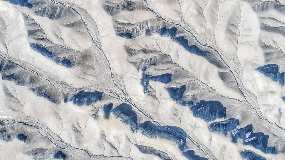 Desert River Shadows by Mei Xu — canvas wall art