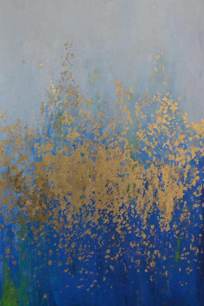 Shimmering Blue Waves by Natalie Avondet — canvas wall art